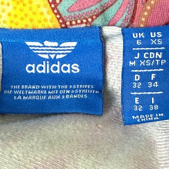 Adidas Fugiprabali Track Jacket XS Tropical Floral Toucan Print Zip Trefoil - Picture 4 of 10